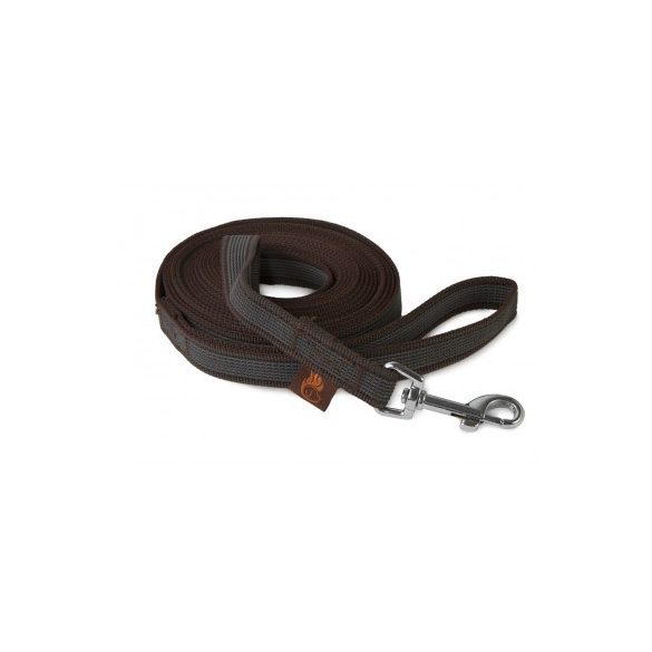 Firedog Gumírozott póráz 20 mm 2 m fogóval brown