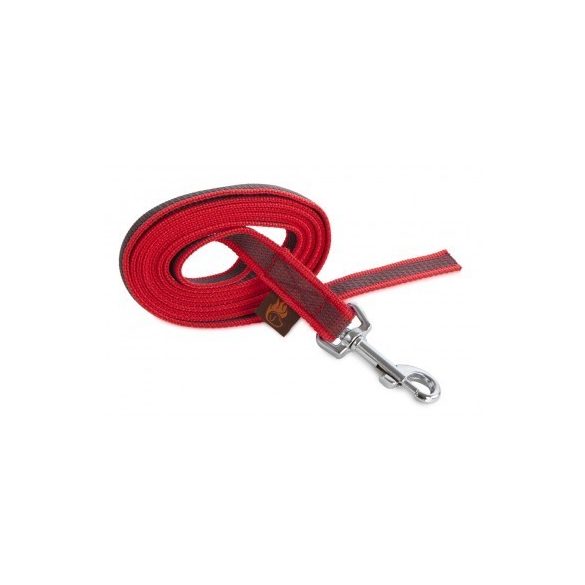 Firedog Gumírozott póráz 20 mm 2 m fogó nélkül red