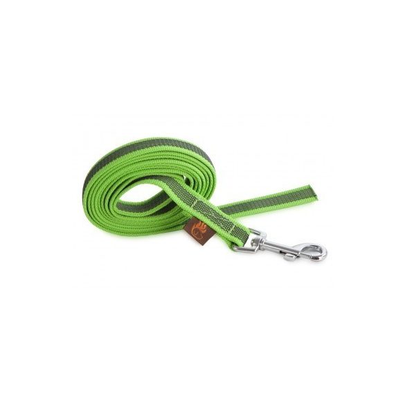 Firedog Gumírozott póráz 20 mm 3 m fogó nélkül neon green