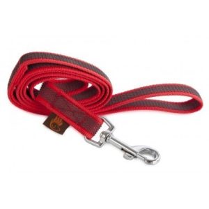 Firedog Gumírozott póráz 20 mm 3 m fogóval red