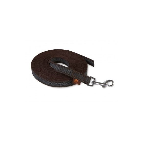 Firedog Nyomkövető Gumírozott póráz 20 mm classic karabíner 5 m brown