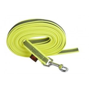 Firedog Nyomkövető Gumírozott póráz 20 mm classic karabíner 5 m neon yellow