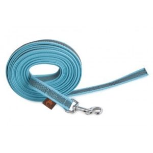 Firedog Nyomkövető Gumírozott póráz 20 mm classic karabíner 5 m aqua blue