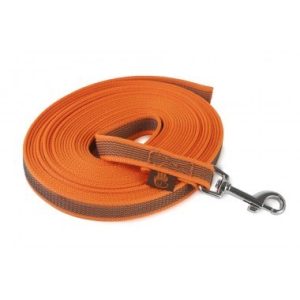 Firedog Nyomkövető Gumírozott póráz 20 mm classic karabíner 10 m orange