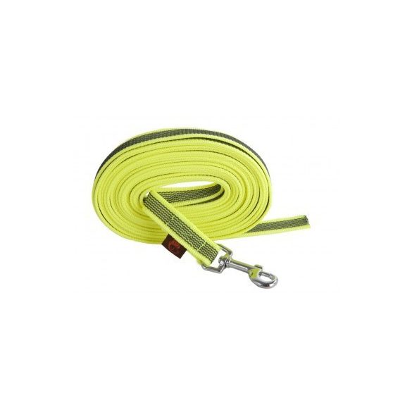 Firedog Nyomkövető Gumírozott póráz 20 mm classic karabíner 20 m neon yellow