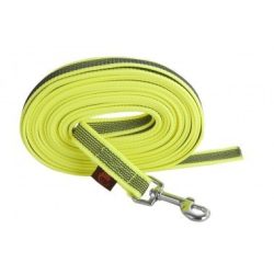   Firedog Nyomkövető Gumírozott póráz 20 mm classic karabíner 7,5 m neon yellow