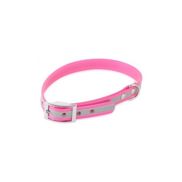 Firedog BioThane nyakörv Basic Fényvisszaverő 25 mm 45-53 cm pink