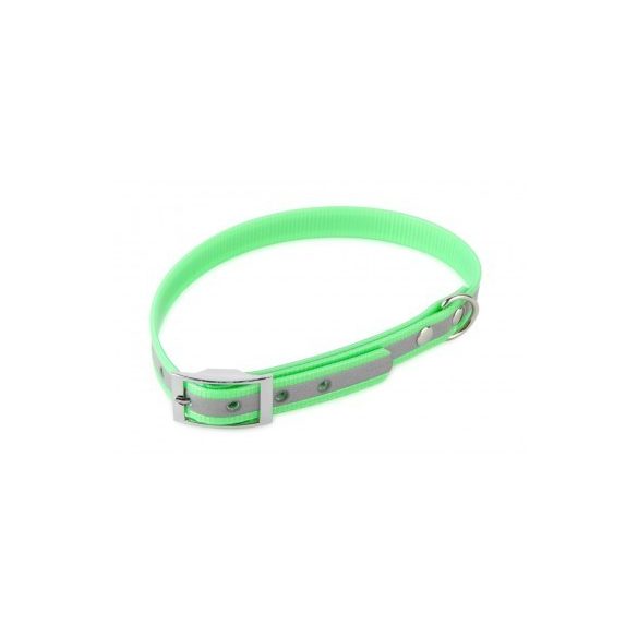 Firedog BioThane nyakörv Basic Fényvisszaverő 25 mm 55-63 cm light green