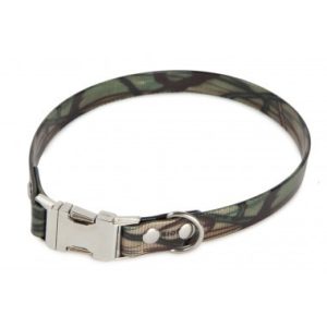 Firedog BioThane nyakörv Clip 25 mm 50 cm camo olive