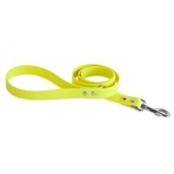   Firedog BioThane póráz 25 mm 2 m fogóval & D-ring neon yellow