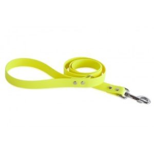 Firedog BioThane póráz 25 mm 2 m fogóval & D-ring neon yellow