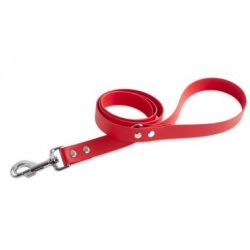 Firedog BioThane póráz 25 mm 2 m fogóval & D-ring red