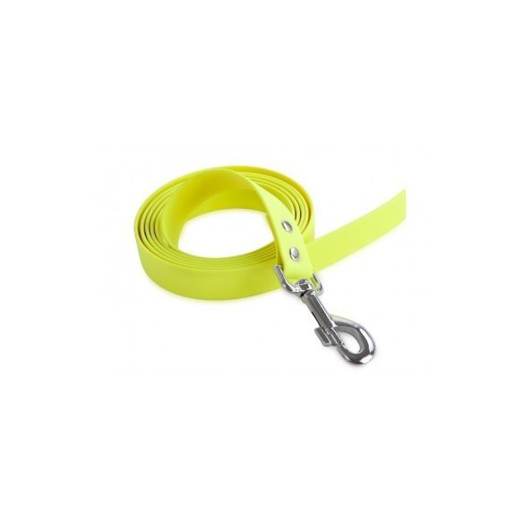 Firedog BioThane póráz 25 mm 3 m fogó nélkül neon yellow