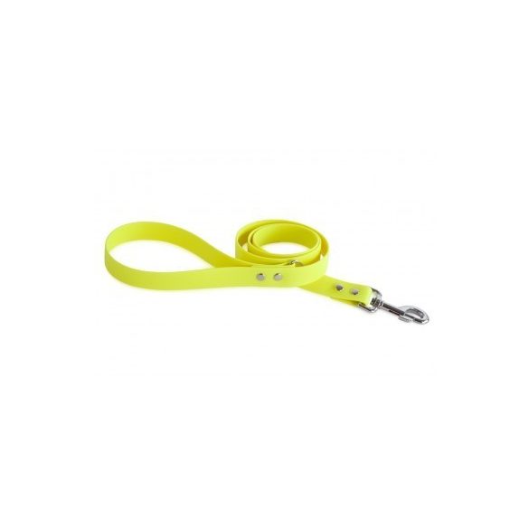 Firedog BioThane póráz 25 mm 3 m fogóval & D-ring neon yellow