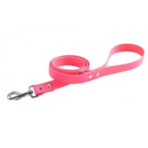 Firedog BioThane póráz 25 mm 3 m fogóval & D-ring pink