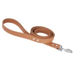 Firedog BioThane póráz 25 mm 3 m fogóval light brown