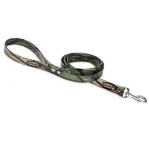 Firedog BioThane póráz 25 mm 2 m fogóval & D-ring camo olive