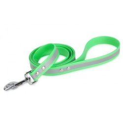   Firedog BioThane póráz Fényvisszaverő 25 mm 2 m fogóval light green