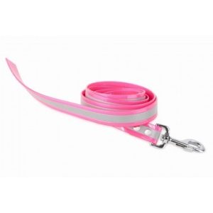 Firedog BioThane póráz Fényvisszaverő 25 mm 2 m fogó nélkül pink