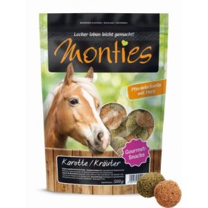 Monties Sárgarépa/zöldfűszer Snacks - extrudált