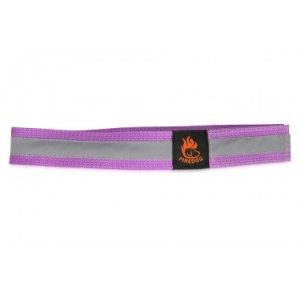 Firedog Fényvisszaverő nyakörv tépőzárral 30 mm 35 cm lilac