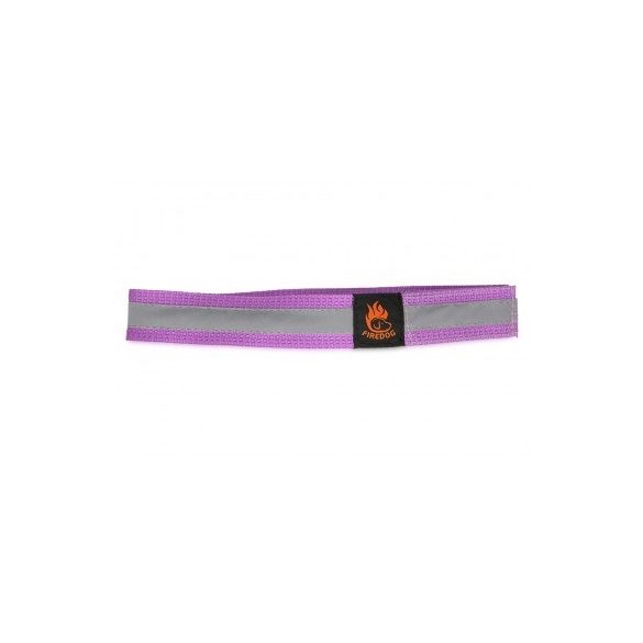 Firedog Fényvisszaverő nyakörv tépőzárral 30 mm 40 cm lilac