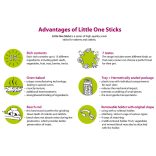 Little One Dupla Rúd Gyógynövényekkel és Virágokkal 2Х55 G