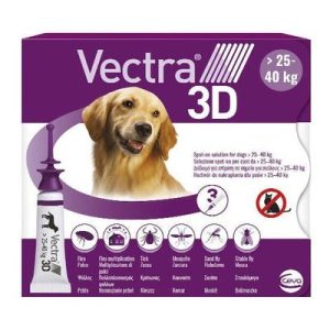 Vectra® 3D rácsepegtető oldat kutyáknak 25-40 kg 3 pip