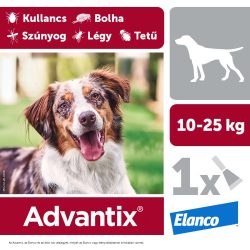 Advantix spot on 10-25 kg közötti kutya