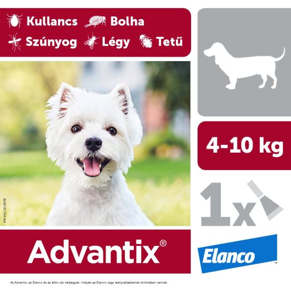Advantix® spot on 4-10 kg közötti kutya