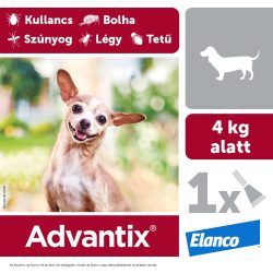 Advantix spot on 4 kg alatti kutya