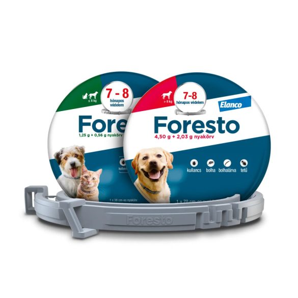 Foresto kicsi 38 cm-es nyakörv (8 kg-ig)