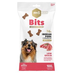 Amity Hypoallergen Bits Iberian Pork-Serrano Ham Jutalomfalat 100 g