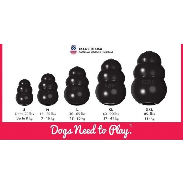 KONG EXTREME/Extrém Harang Fekete XL