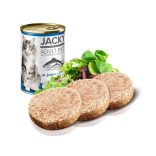 JACKY MACSKA KONZERV PÁSTÉTOM LAZACCAL ÉS SZARDÍNIÁVAL 415 G