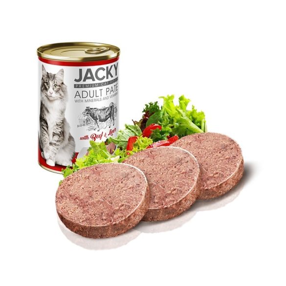 JACKY MACSKA KONZERV PÁSTÉTOM MARHÁVAL ÉS MÁJJAL 400 G