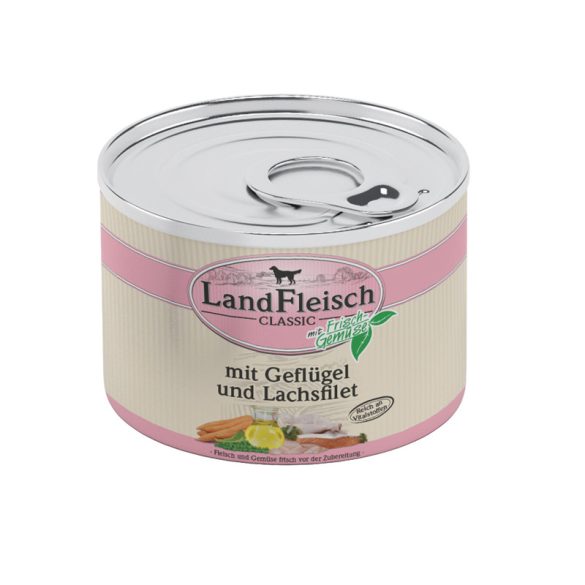 LandFleisch Classic - Szárnyas és Lazacfilé 195 g