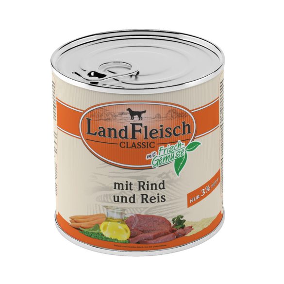 LandFleisch Classic - Marha és Rizs (csak 3% zsír) 800 g