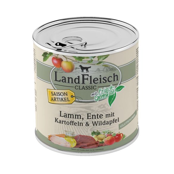 LandFleisch Classic - Bárány és Kacsa Burgonyával és Vadalmával 800 g