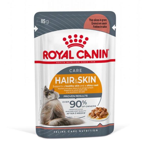 Royal Canin Cat Hair & Skin Care szószban 85 g