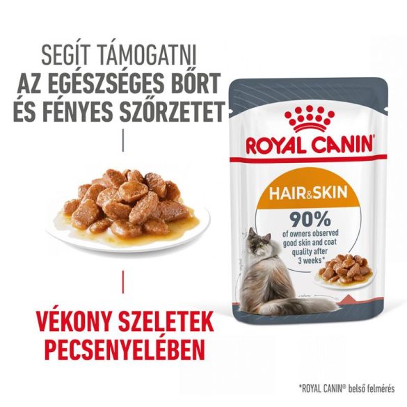 Royal Canin Cat Hair & Skin Care szószban 85 g