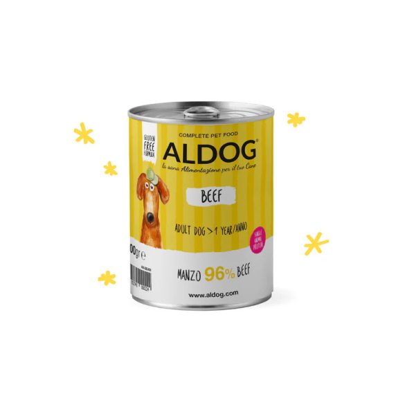ALDOG® BEEF – MONOPROTEINES MARHAPÁSTÉTOM FELNŐTT KUTYÁKNAK 400 g