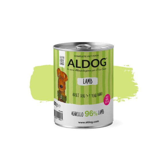 ALDOG® LAMB – MONOPROTEINES BÁRÁNYPÁSTÉTOM FELNŐTT KUTYÁKNAK 400 g