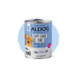   ALDOG® PUPPY-JUNIOR PORK MONOPROTEINES KÖLYÖKKUTYA PÁSTÉTOM 400 g