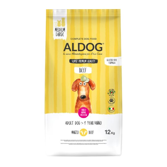 ALDOG BEEF HIPOALLERGÉN KUTYATÁP MEDIUM 12 kg