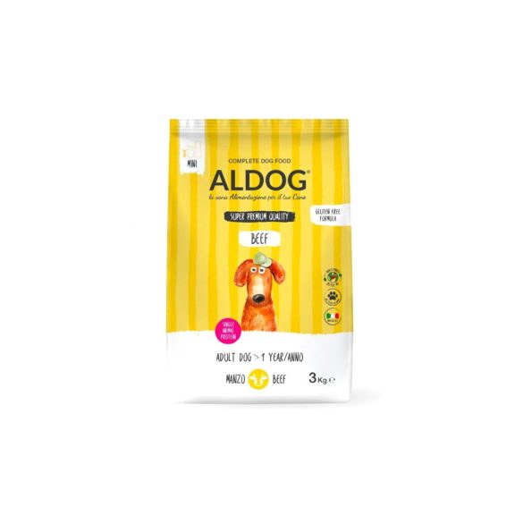 ALDOG BEEF HIPOALLERGÉN KUTYATÁP MINI 3 kg