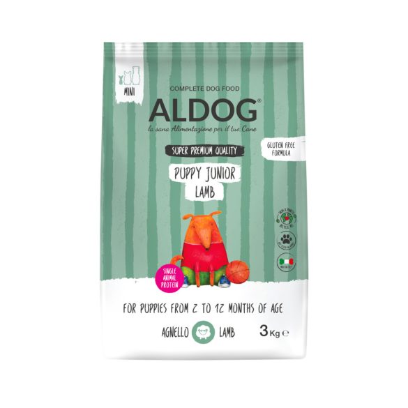 ALDOG PUPPY-JUNIOR LAMB HIPOALLERGÉN KUTYATÁP MEDIUM 3 kg