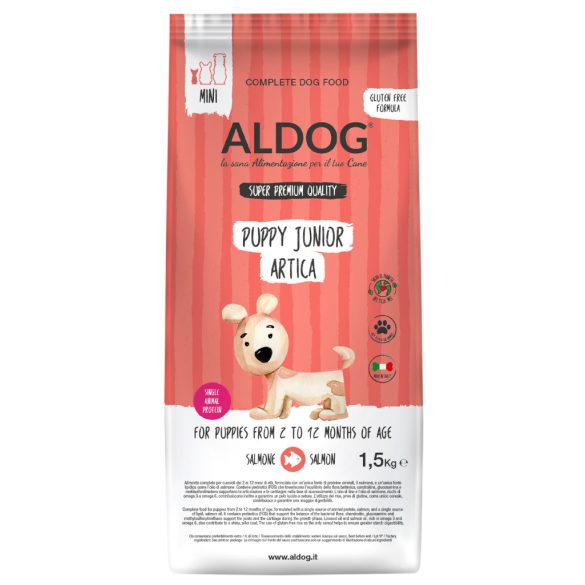 ALDOG PUPPY-JUNIOR ARTICA HIPOALLERGÉN KUTYATÁP MINI 1,5 kg