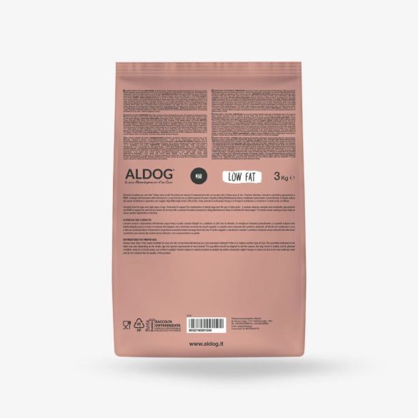 ALDOG LOW FAT KUTYATÁP MINI 3 kg