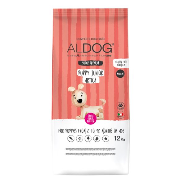 ALDOG PUPPY-JUNIOR ARTICA HIPOALLERGÉN KUTYATÁP MEDIUM 12 kg